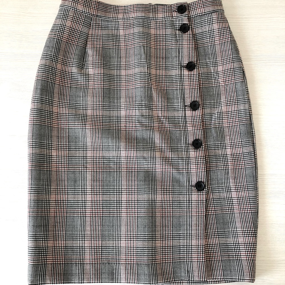 H&M Plaid Pencil Skirt
